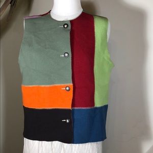 Susan Bristol color-block vest. Women’s size M